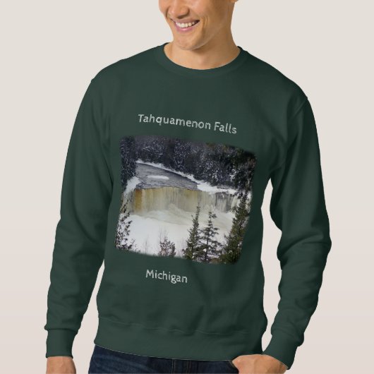 Upper Tahquamenon Falls winter shirt  スウェットシャツ (正面)