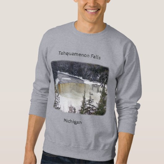 Upper Tahquamenon Falls winter shirt  スウェットシャツ (正面)