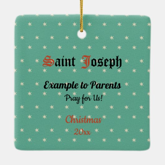 Upper Torso of St. Joseph (詳細; VVP 09) Cera セラミックオーナメント (裏面)