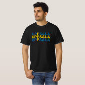 UPPSALAスウェーデン国旗 Tシャツ (正面フル)