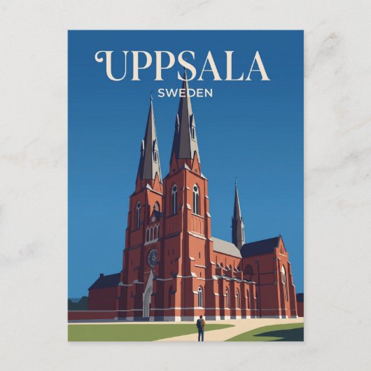 Uppsala Cathedral Sweden ポストカード (正面)