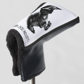 Upright Horse Golf Head Cover Gift - Your Text ゴルフヘッドカバー (3/4 正面)
