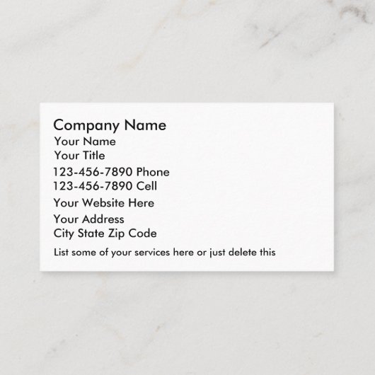 Upscale Auto Repair Business Card 名刺 (裏面)