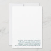 Upshernishの招待状 招待状 (裏面)