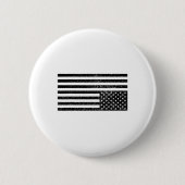 Upside Down American Flag  缶バッジ (正面)
