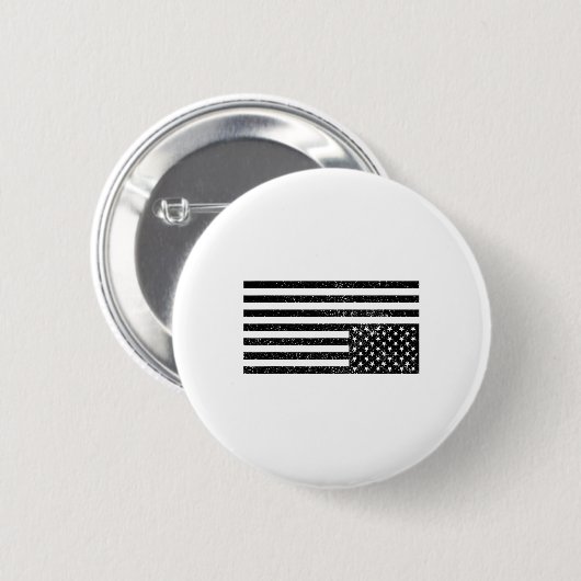 Upside Down American Flag  缶バッジ (正面&裏面)