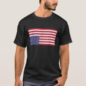 Upside Down American Flag US in Dis遭難T-Shirt Tシャツ (正面)