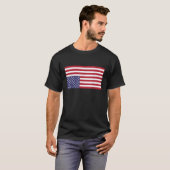 Upside Down American Flag US in Dis遭難T-Shirt Tシャツ (正面フル)