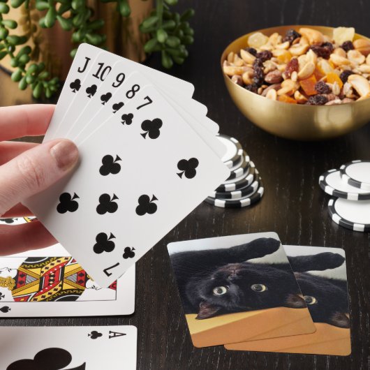 Upside Down Black Cat Classic Playing Cards トランプ (インサイチュ)