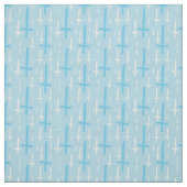 upside down inverted cross pastel blue ファブリック (見本)