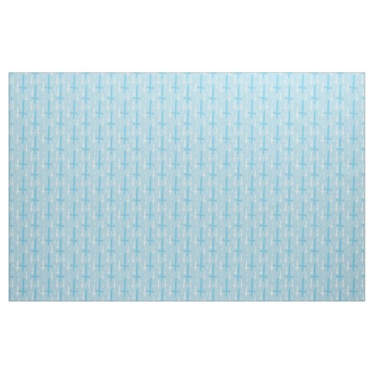 upside down inverted cross pastel blue ファブリック (ファットクウォーター)