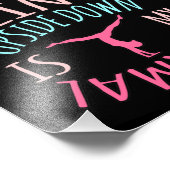 Upside Down Is Normal Gymnastics Gymnast Gymnastic フォトプリント (角)