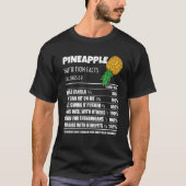 Upside Down Pineapple Pineapple Nutrition Facts Sw Tシャツ (正面)