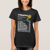 Upside Down Pineapple Pineapple Nutrition Facts Sw Tシャツ (正面)