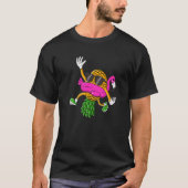 Upside Down Pineapple Swinger Flamingo for Men Wom Tシャツ (正面)