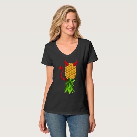 Upside Down Pineapple Swinger  Hot Sexy Tシャツ (正面フル)