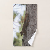 Upside Down Squirrel Towel Set バスタオルセット (ハンドタオル)