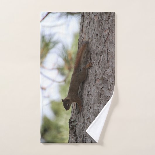 Upside Down Squirrel Towel Set バスタオルセット (ハンドタオル)