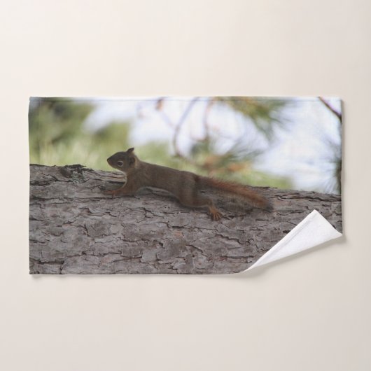 Upside Down Squirrel Towel Set バスタオルセット (ハンドタオル)