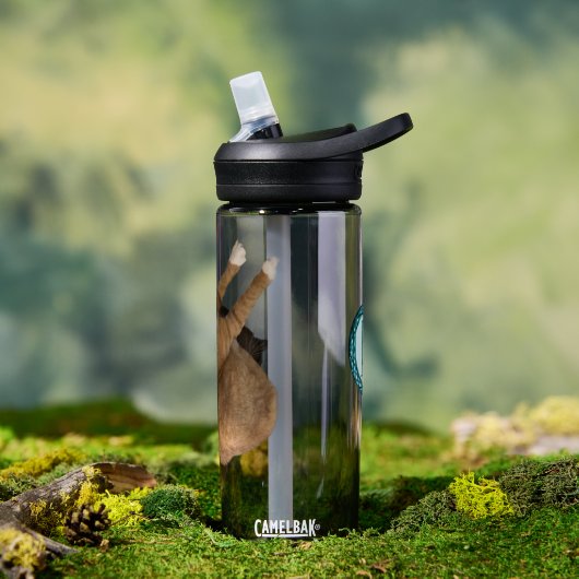 Upside-Down Sunshine Cat ウォーターボトル (アウトドア)