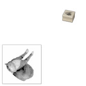 Upside-Down Sunshine Cat ラバースタンプ (押印)