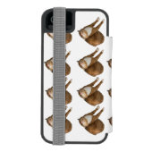 Upside-Down Sunshine Cat Incipio iPhoneウォレットケース (フォリオ裏面)