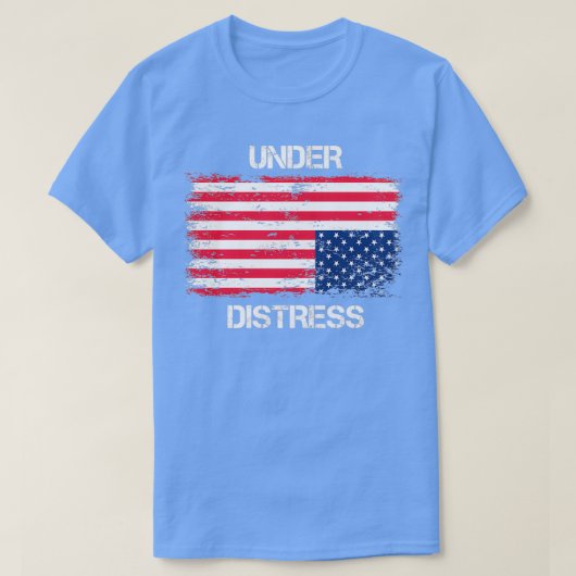 Upside down US Flag Tシャツ (デザイン正面)