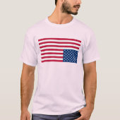 Upside Down USA Flag中絶権Tシャツ Tシャツ (正面)