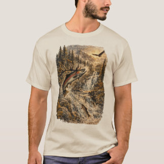 Upstream Legacy – ヴィンテージサーモンの荒野の遡上 Tシャツ