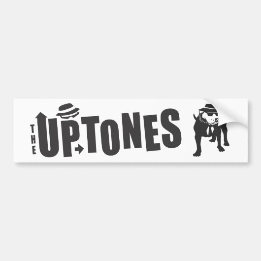 Uptonesのバンパーステッカーのtres バンパーステッカー (正面)