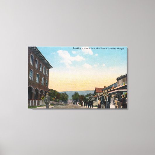 Uptown View from the BeachSeaide, OR キャンバスプリント (正面)