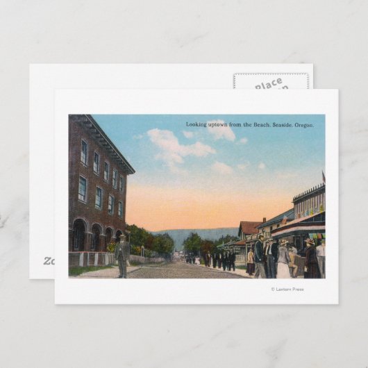 Uptown View from the BeachSeaide, OR ポストカード (正面/裏面)