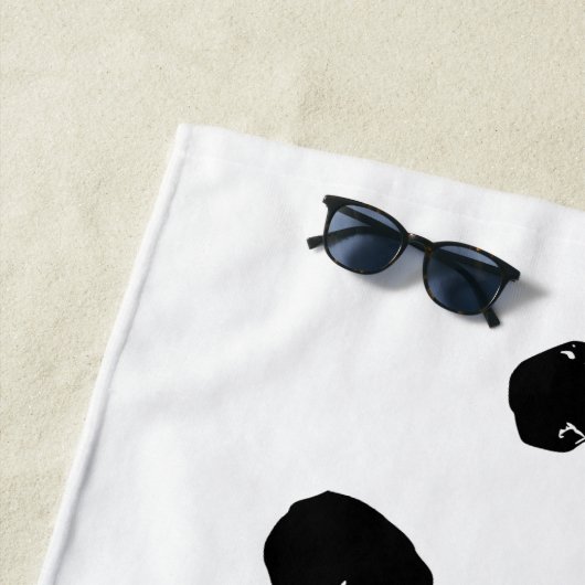 Upward Beam, Relaxed Stand ビーチタオル (インサイチュ)