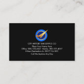 Upwards Sky Arrows Airport Plane Runway 名刺 (裏面)