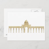 Uqbaのモスク。チュニジア海老庵。メインファサード ポストカード (正面/裏面)