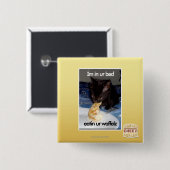 urのベッドのIm 缶バッジ (正面&裏面)