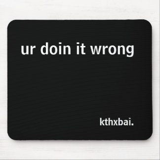 urのdoin間違ったそれ マウスパッド