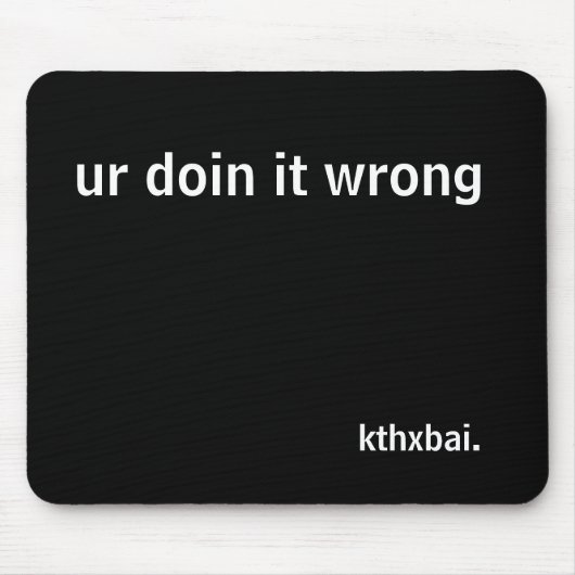 urのdoin間違ったそれ マウスパッド (正面)