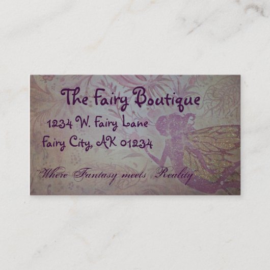 urを所有します妖精カードを作って下さい 名刺 (正面)