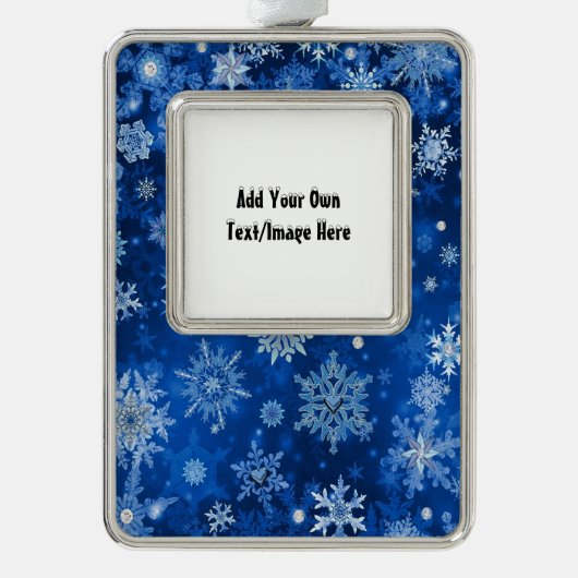 URフォトフレームオーナメントを追加 シルバープレートフレームオーナメント (正面)