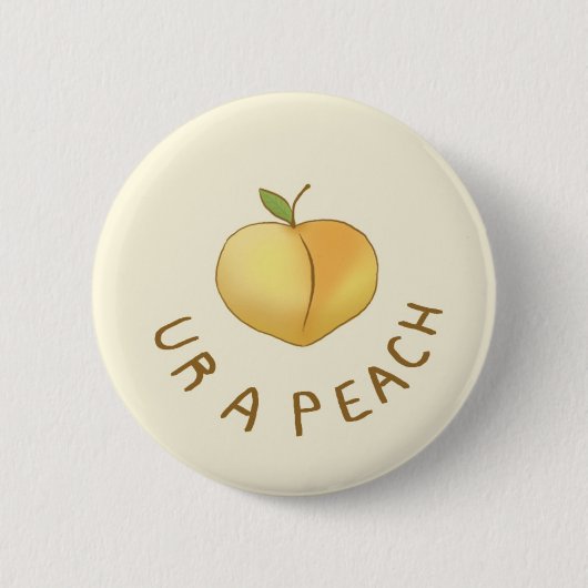 ur a peach 缶バッジ (正面)