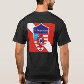 Ur Dept. Name Fireの救助のダイバーのワイシャツ Tシャツ (裏面)