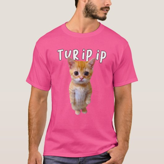 Ur Ip El Gatoミーム悲しい泣き叫び猫Munchkin Kitt Tシャツ (正面)