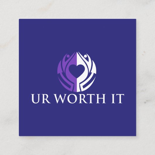 UR WORTH IT紹介カードブルースクエア 紹介カード (裏面)