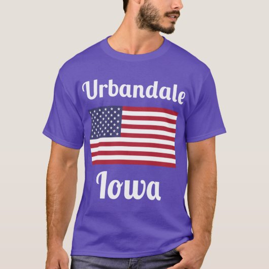 Urale アイオワ スタイリッシュ プリント1 tシャツ (正面)