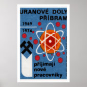 Uranium Mining - Matchbox Print - Czech Wall Art ポスター (正面)