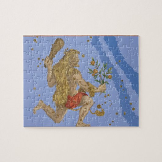 「Uranoからのヘラクレスのライオンの毛皮の星座、 ジグソーパズル (横)