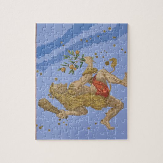 「Uranoからのヘラクレスのライオンの毛皮の星座、 ジグソーパズル (縦)