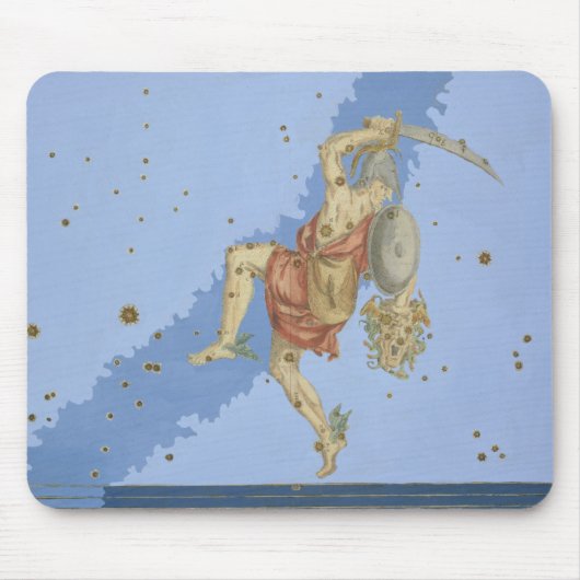 「Uranometriaからのクラゲの頭部とのPerseus、 マウスパッド (正面)