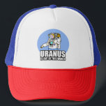 Uranus is Out of This World キャップ<br><div class="desc">"Uranus is Out of This World" funny retro astronaut trucker hat</div>